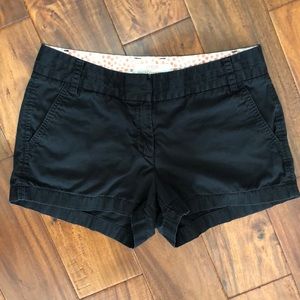 J crew black shorts